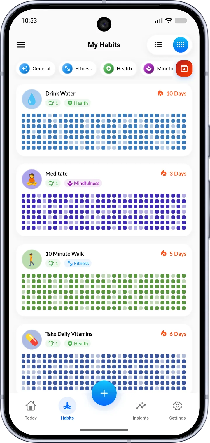 Habigrow App Interface - Habit Creation 3